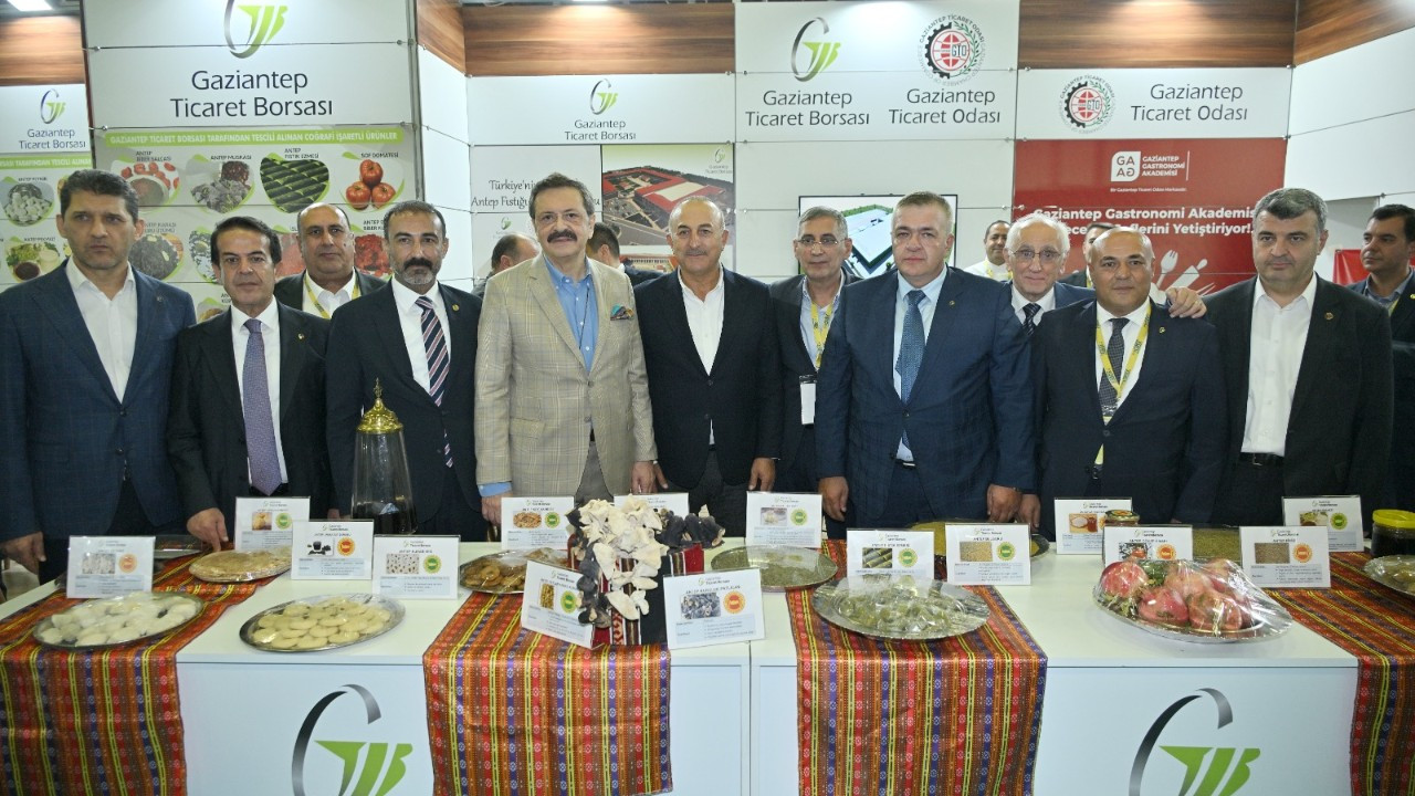 Gaziantep’in coğrafi işaretli ürünleri YÖREX fuarında tanıtıldı Gaziantep’in coğrafi işaretli ürünleri YÖREX fuarında tanıtıldı