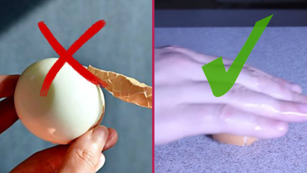 Yumurta kabuğunu tek hamlede çıkarma tüyosu. Ne zar kalıyor ne de patlıyor