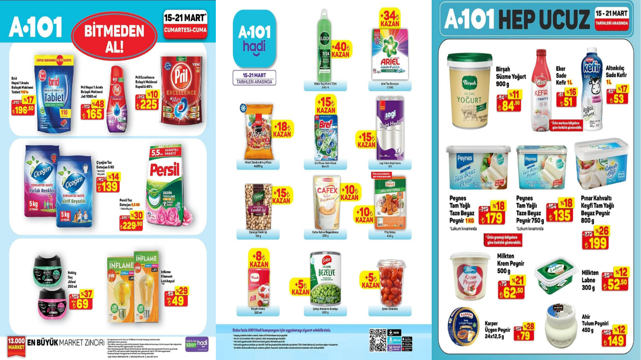 A101 market 15-21 Mart 2025 indirim kataloğu yayımlandı! A101'de hangi ürünlerde indirim var? A101 market 15-21 Mart 2025 indirim kataloğu yayımlandı! A101'de hangi ürünlerde indirim var?