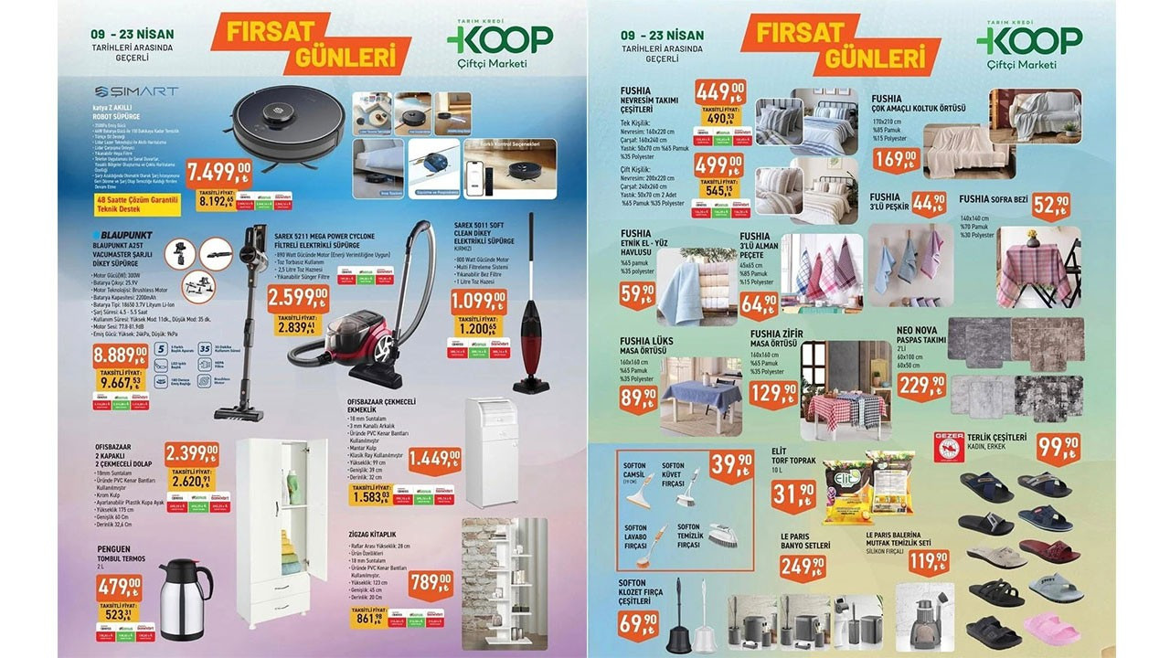 Türkiye Tarım Kredi KOOP Çiftçi Marketi'ne robot süpürge geliyor! (TARIM KREDİ 9-23 NİSAN KATALOĞU) Türkiye Tarım Kredi KOOP Çiftçi Marketi'ne robot süpürge geliyor! (TARIM KREDİ 9-23 NİSAN KATALOĞU)