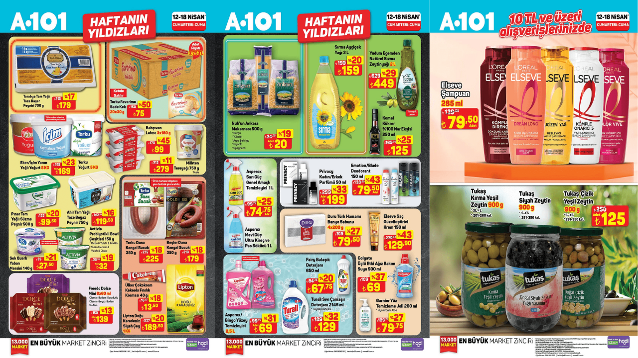 A101 market 12 Nisan 2025 Cumartesi indirim kataloğu yayımlandı! Yarın A101'e hangi ürünler geliyor? A101 market 12 Nisan 2025 Cumartesi indirim kataloğu yayımlandı! Yarın A101'e hangi ürünler geliyor?