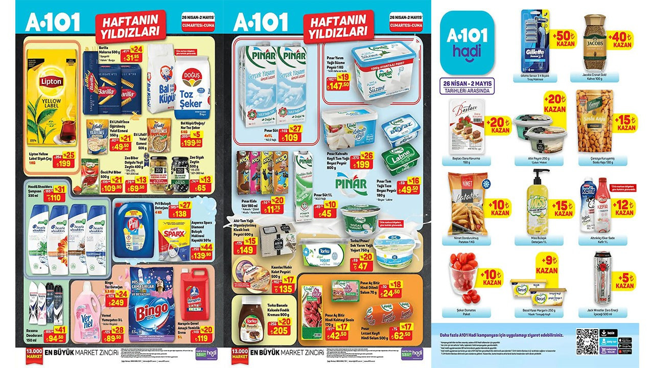 A101 çayda yüzde 35 indirim yaptı! (A101 26 Nisan-2 Mayıs 2025 AKTÜEL ÜRÜNLER KATALOĞU) A101 çayda yüzde 35 indirim yaptı! (A101 26 Nisan-2 Mayıs 2025 AKTÜEL ÜRÜNLER KATALOĞU)