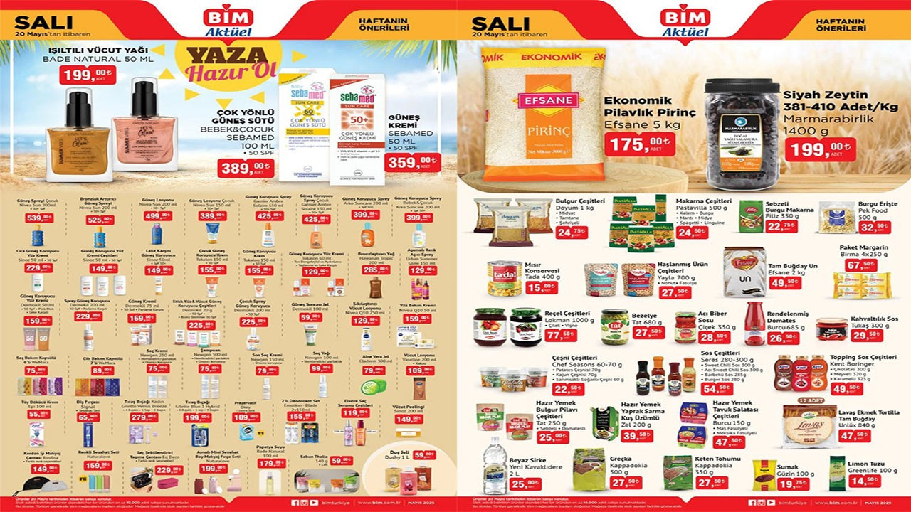 BİM'e 20 Mayıs Salı günü Güneş Koruyucu geliyor! (BİM 20 MAYIS SALI HAFTANIN ÖNERİLERİ KATALOĞU) BİM'e 20 Mayıs Salı günü Güneş Koruyucu geliyor! (BİM 20 MAYIS SALI HAFTANIN ÖNERİLERİ KATALOĞU)