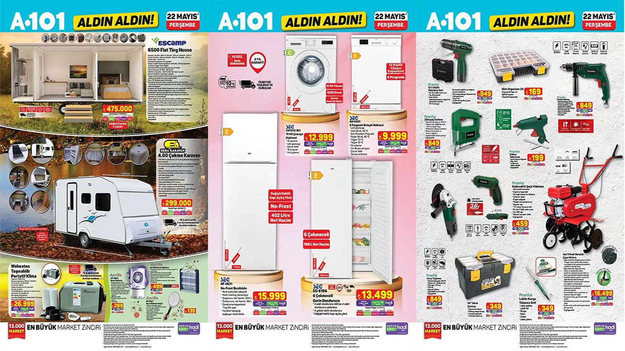 A101’e 22 Mayıs Perşembe günü Çekme Karavan geliyor! (A101 22 Mayıs 2025 AKTÜEL ÜRÜNLER KATALOĞU) A101’e 22 Mayıs Perşembe günü Çekme Karavan geliyor! (A101 22 Mayıs 2025 AKTÜEL ÜRÜNLER KATALOĞU)