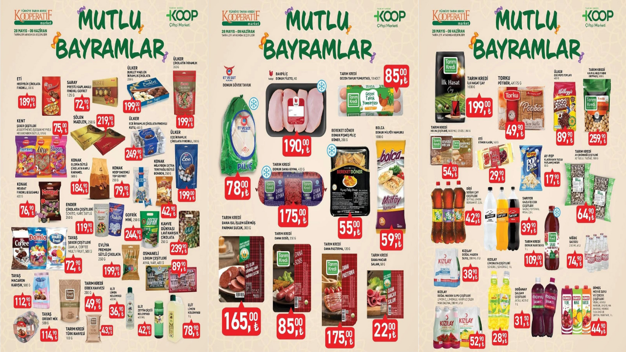 Türkiye Tarım Kredi KOOP Çiftçi Marketi 28 Mayıs-09 Haziran 2025 indirim kataloğu yayımlandı! Türkiye Tarım Kredi KOOP Çiftçi Marketi 28 Mayıs-09 Haziran 2025 indirim kataloğu yayımlandı!