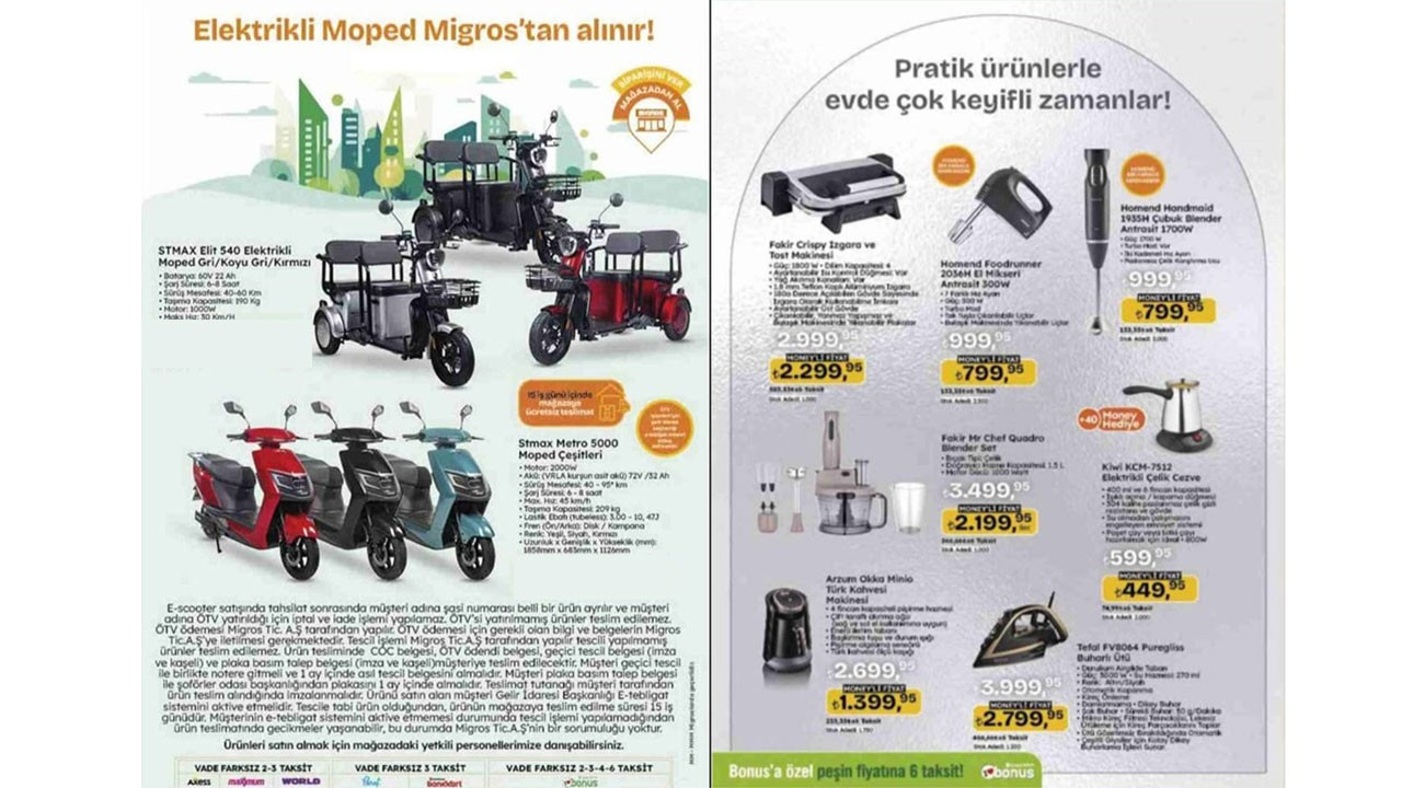 Migros’a Elektrikli Moped, Beyaz Eşya ve Klima geldi! (MİGROS AKTÜEL ÜRÜNLER KATALOĞU) Migros’a Elektrikli Moped, Beyaz Eşya ve Klima geldi! (MİGROS AKTÜEL ÜRÜNLER KATALOĞU)