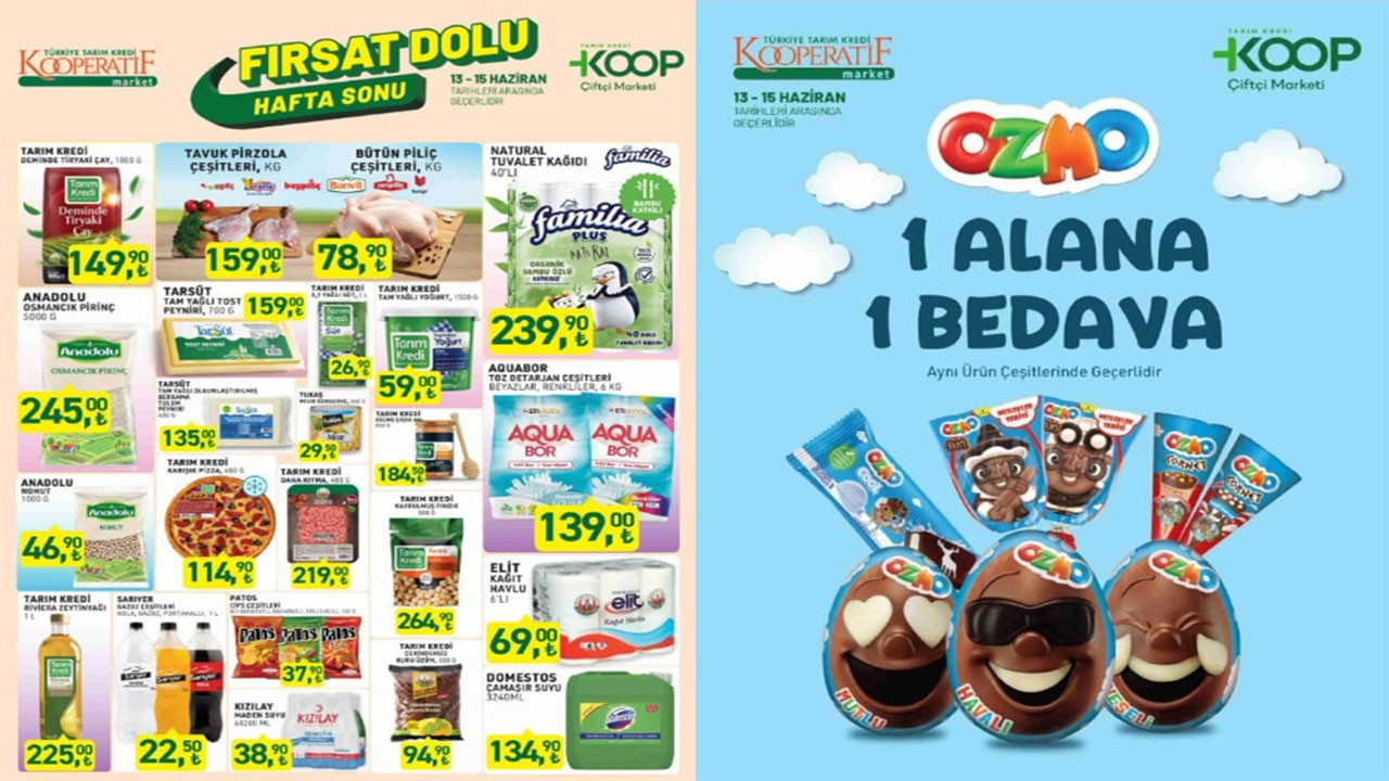 Tarım Kredi Fırsat Dolu Hafta Sonu Kataloğu yayımlandı! (TARIM KREDİ 13-15 HAZİRAN AKTÜEL ÜRÜNLER) Tarım Kredi Fırsat Dolu Hafta Sonu Kataloğu yayımlandı! (TARIM KREDİ 13-15 HAZİRAN AKTÜEL ÜRÜNLER)