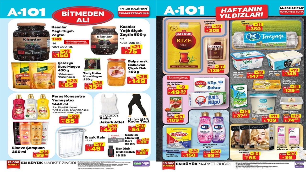 A101 14-20 Haziran Haftanın Yıldızları Kataloğu yayımlandı! Bugün A101’e hangi ürünler gelecek?