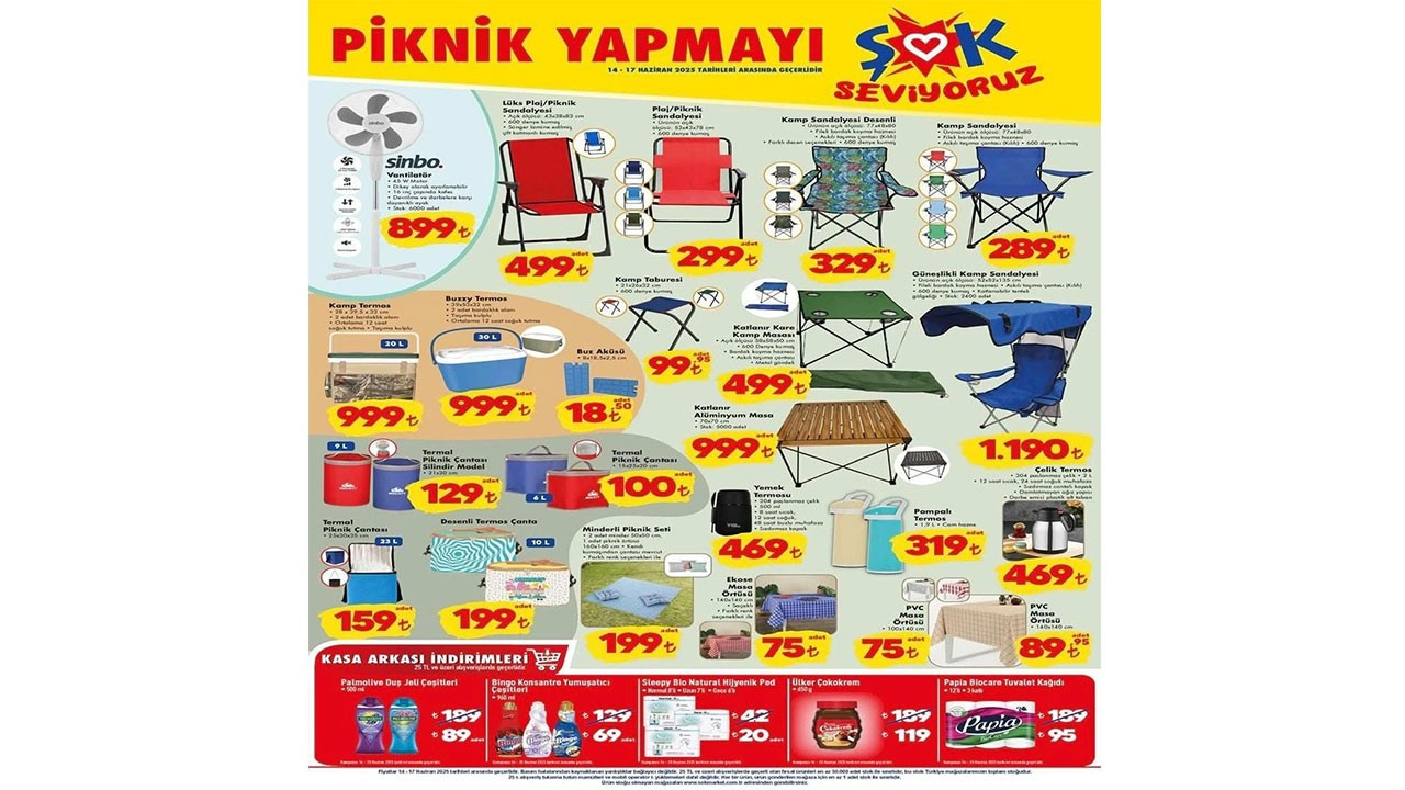 ŞOK’a bugün Kamp Termosu geliyor! (ŞOK 14-17 HAZİRAN AKTÜEL ÜRÜNLER KATALOĞU) ŞOK’a bugün Kamp Termosu geliyor! (ŞOK 14-17 HAZİRAN AKTÜEL ÜRÜNLER KATALOĞU)