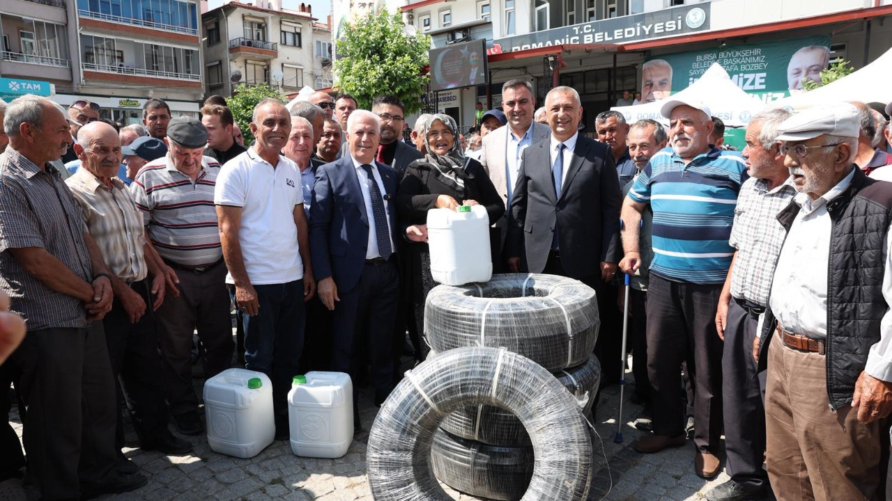 Bursa’dan Domaniç’e tarımsal destek Bursa’dan Domaniç’e tarımsal destek