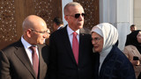 Cumhurbaşkanı Erdoğan, Mehmet Şimşek ile külliye açılışında buluştu