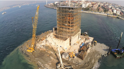 Kız Kulesi'nde onarım çalışmaları sürüyor