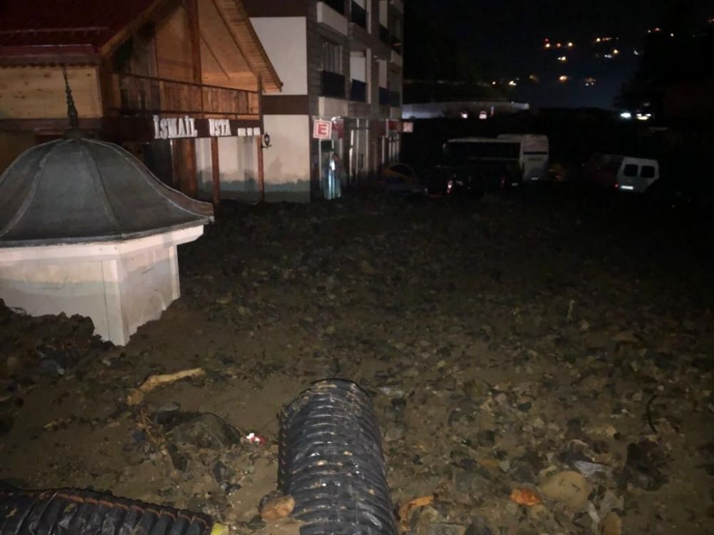 Rize'de sel felaketi