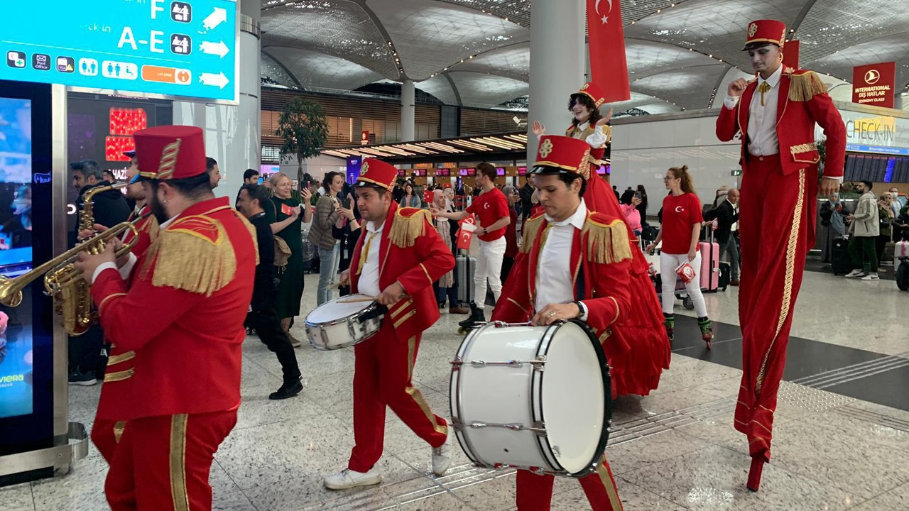 İstanbul Havalimanı’nda 19 Mayıs coşkusu