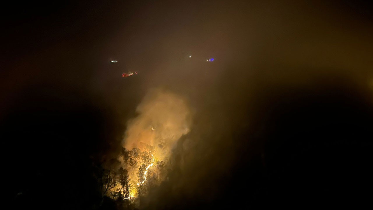 Karabük'te çıkan orman yangını kısmen kontrol altına alındı