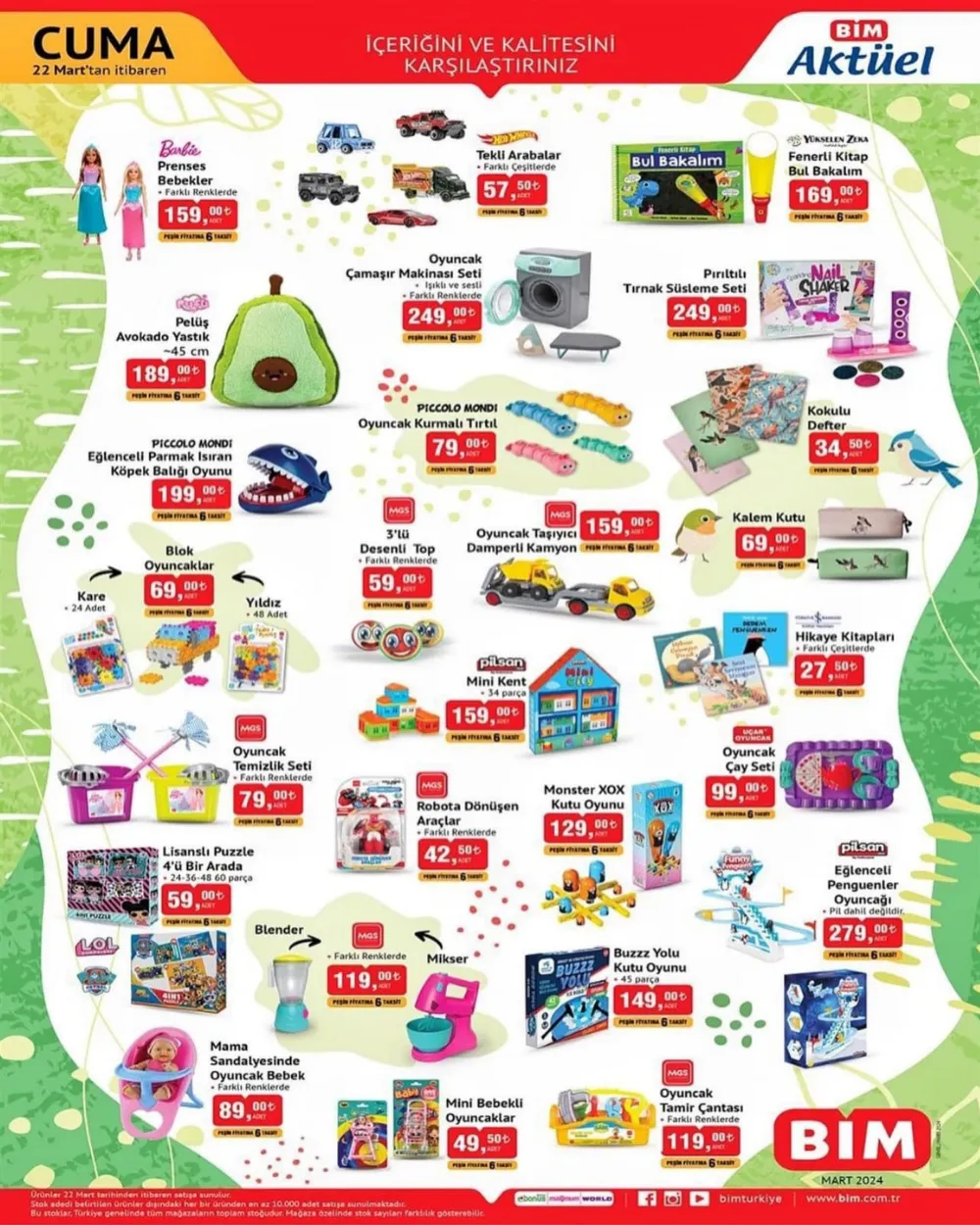 BİM market 22 Mart 2024 cuma aktüel ürünler kataloğu! BİM'e 22 Mart cuma Çapa Makinesi geliyor!