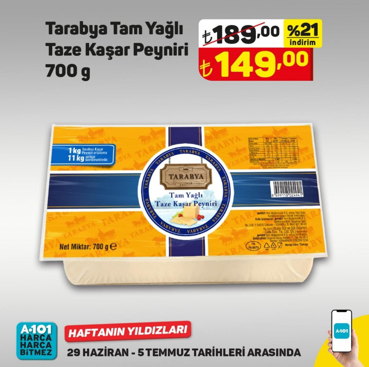 A101 market 29 Haziran-5 Temmuz 2024 indirim kataloğu! A101'de hangi ürünlerde indirim var?
