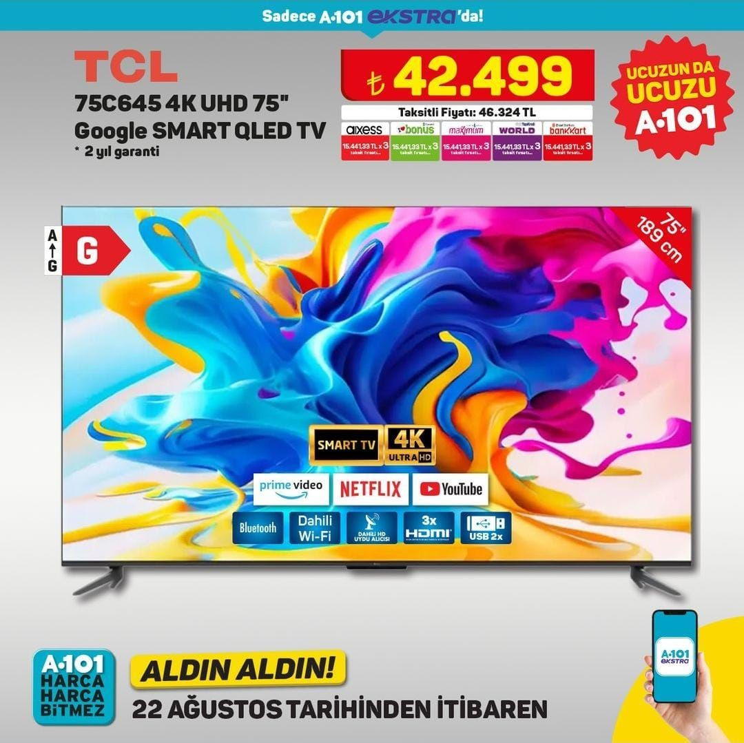 A101 market 22 Ağustos 2024 tarihinden itibaren geçerli Aldın Aldın aktüel indirimlerinde neler var?