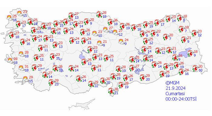 Meteoroloji ve AFAD illeri tek tek sayıp uyardı: 7 kentte kuvvetli sağanak alarmı
