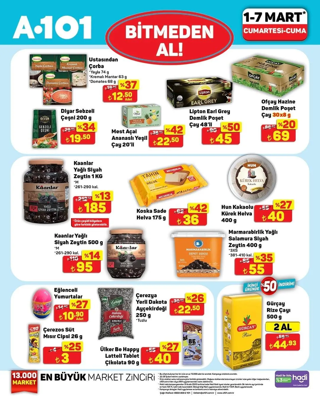 A101 market 01-07 Mart 2025 indirim kataloğu yayımlandı! A101'de hangi ürünlerde indirim var?