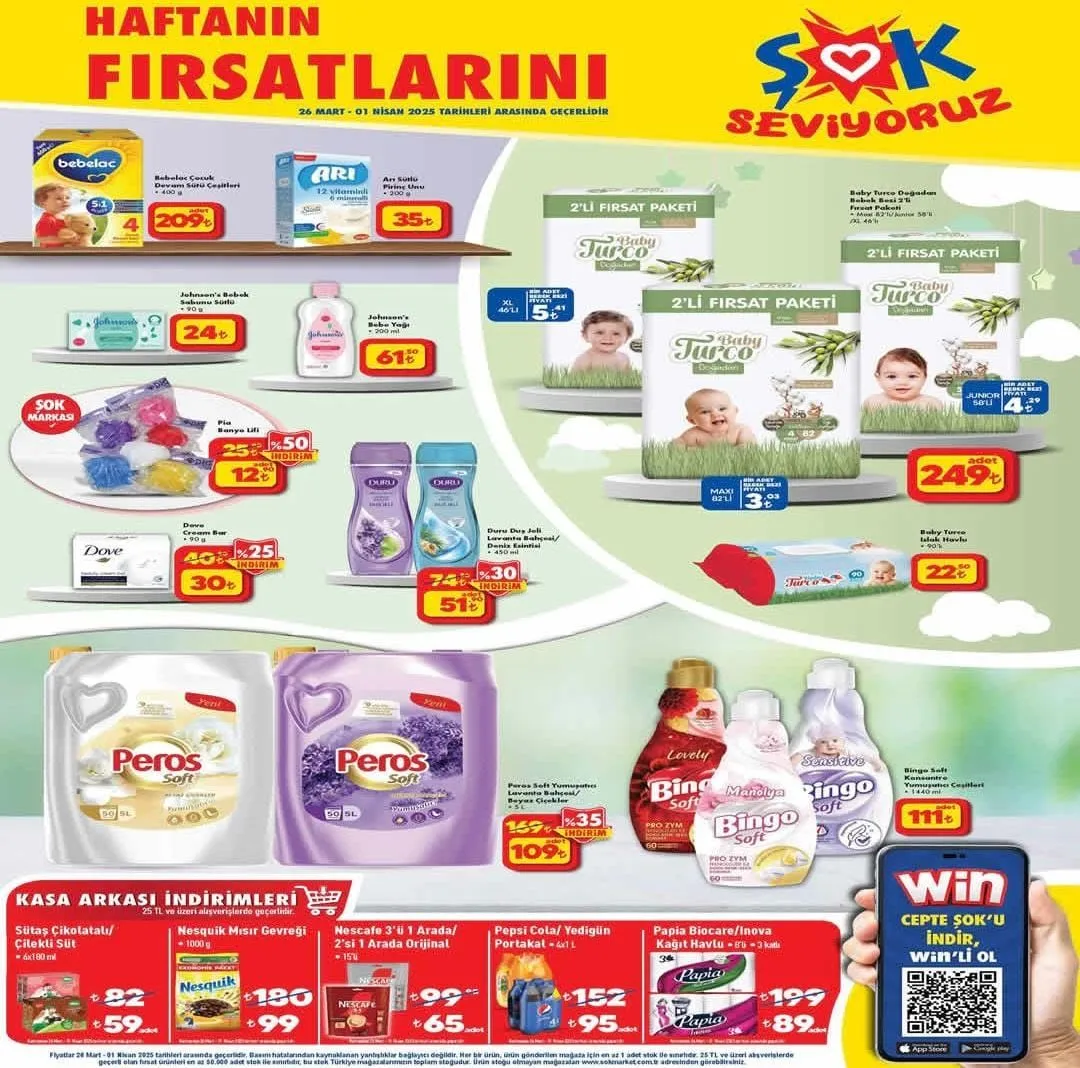 ŞOK market 26 Mart 2025 Çarşamba aktüel ürünler kataloğu! ŞOK markete hangi ürünler geliyor?