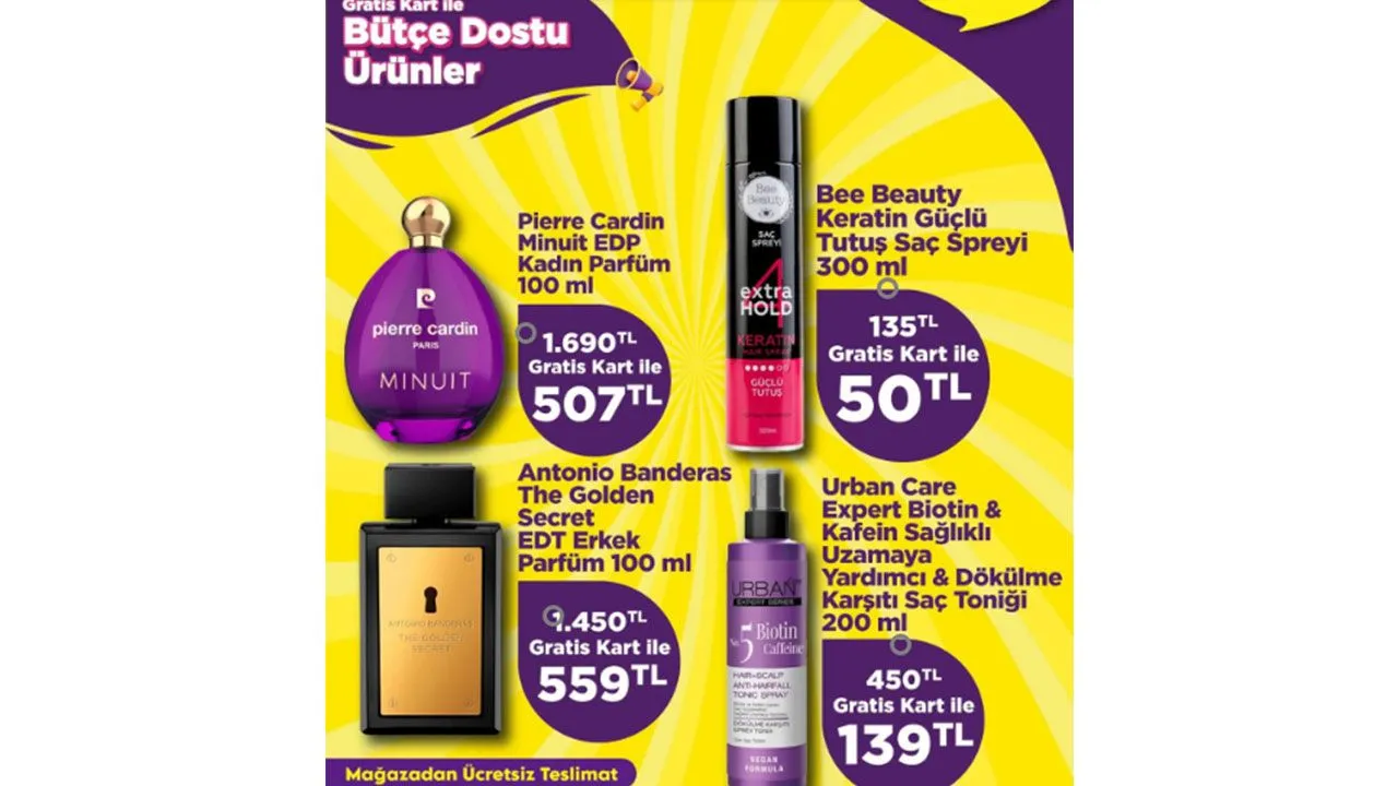 Gratis aktüel ürünler kataloğu! Gratis’te hangi ürünlerde indirim var? (SON TARİH 7 NİSAN PAZARTESİ)