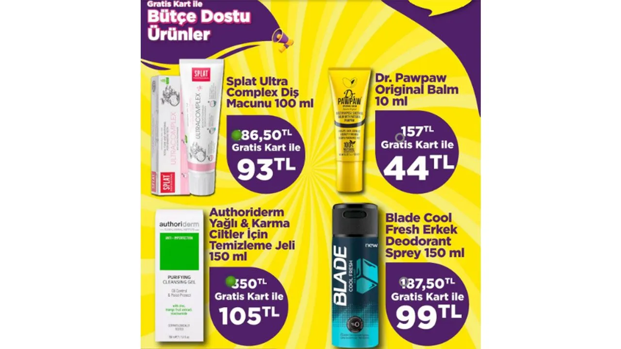 Gratis aktüel ürünler kataloğu! Gratis’te hangi ürünlerde indirim var? (SON TARİH 7 NİSAN PAZARTESİ)