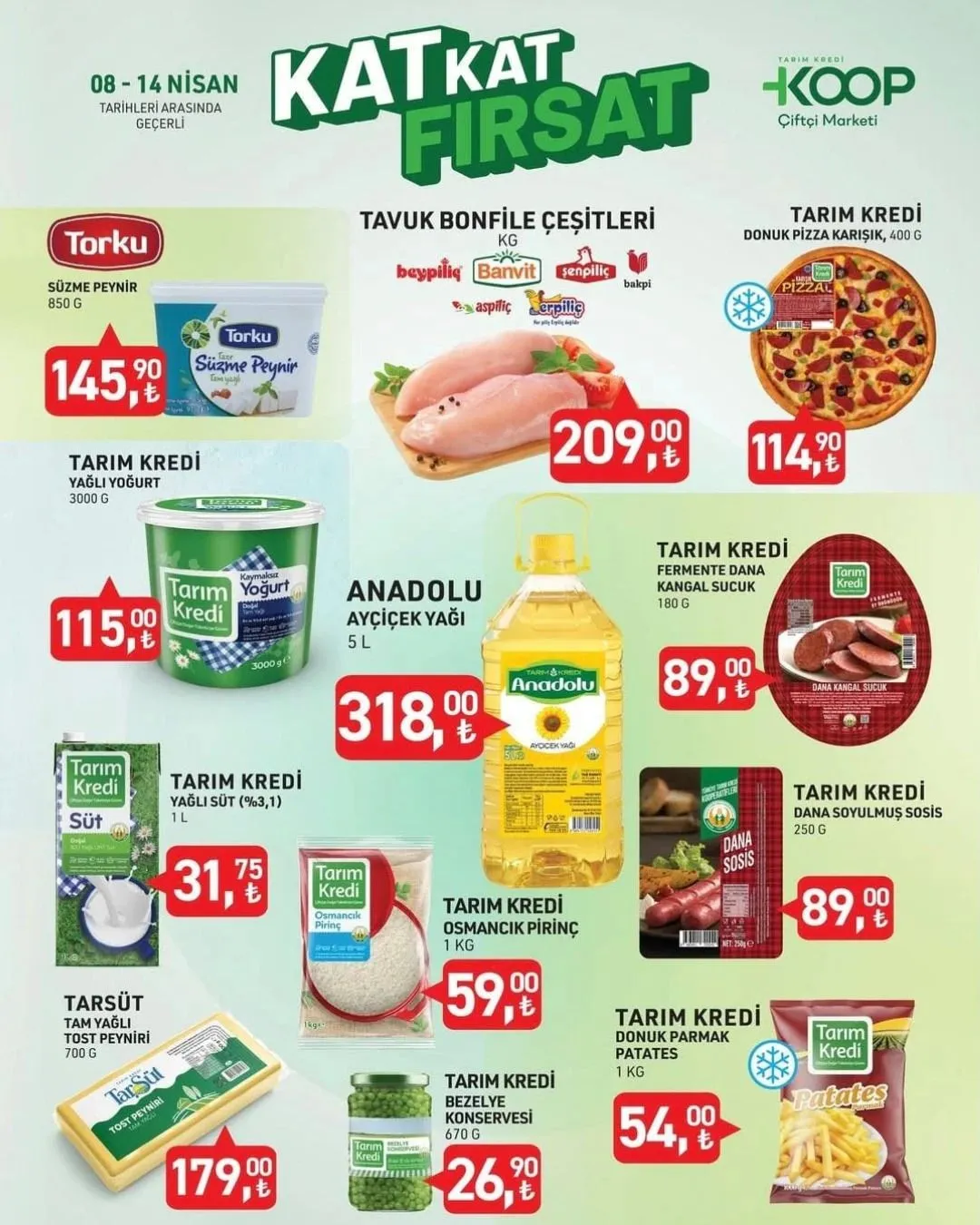 Tarım Kredi KOOP Çiftçi Marketine hangi ürünler geliyor?(8-14 NİSAN TARIM KREDİ KOOP AKTÜEL ÜRÜNLER)