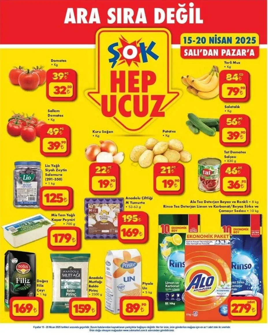 ŞOK'ta 10 kiloluk çamaşır deterjanlarında böyle indirim görülmedi! (ŞOK 15-20 NİSAN AKTÜEL ÜRÜNLER)