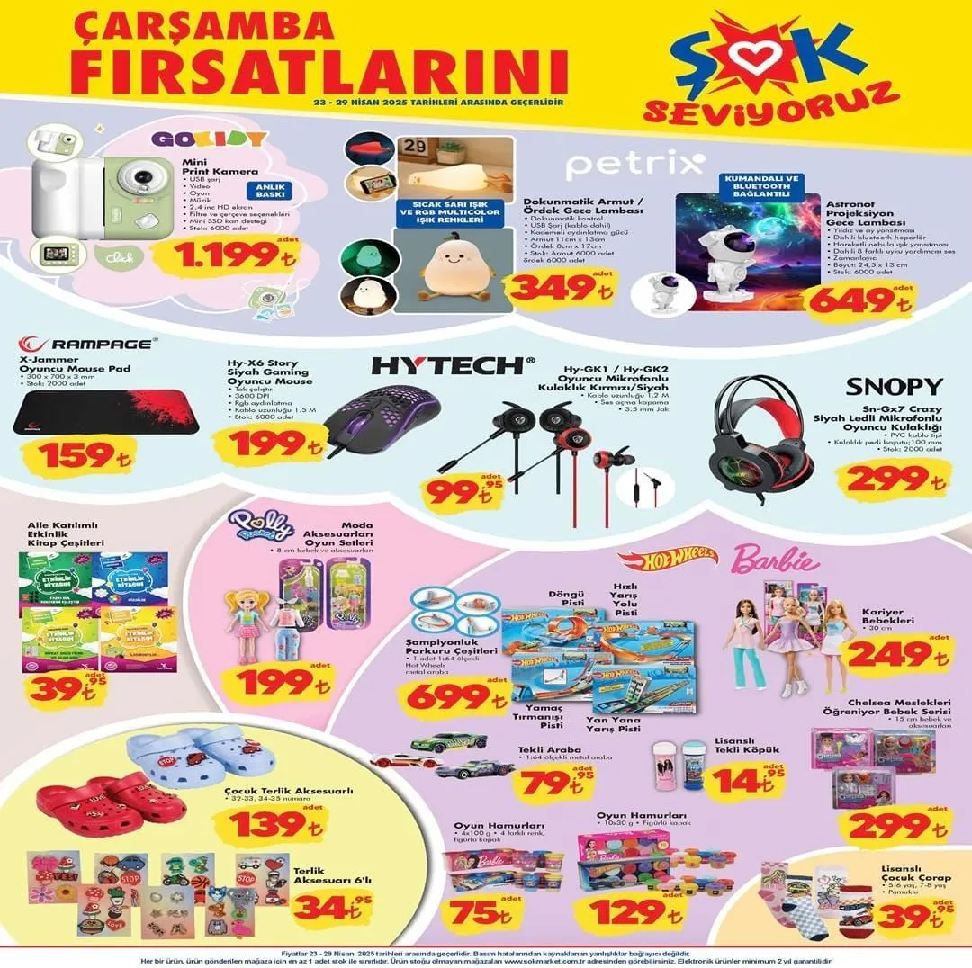 ŞOK market 23 Nisan 2025 Çarşamba aktüel ürünler kataloğu! ŞOK markete hangi ürünler geliyor?
