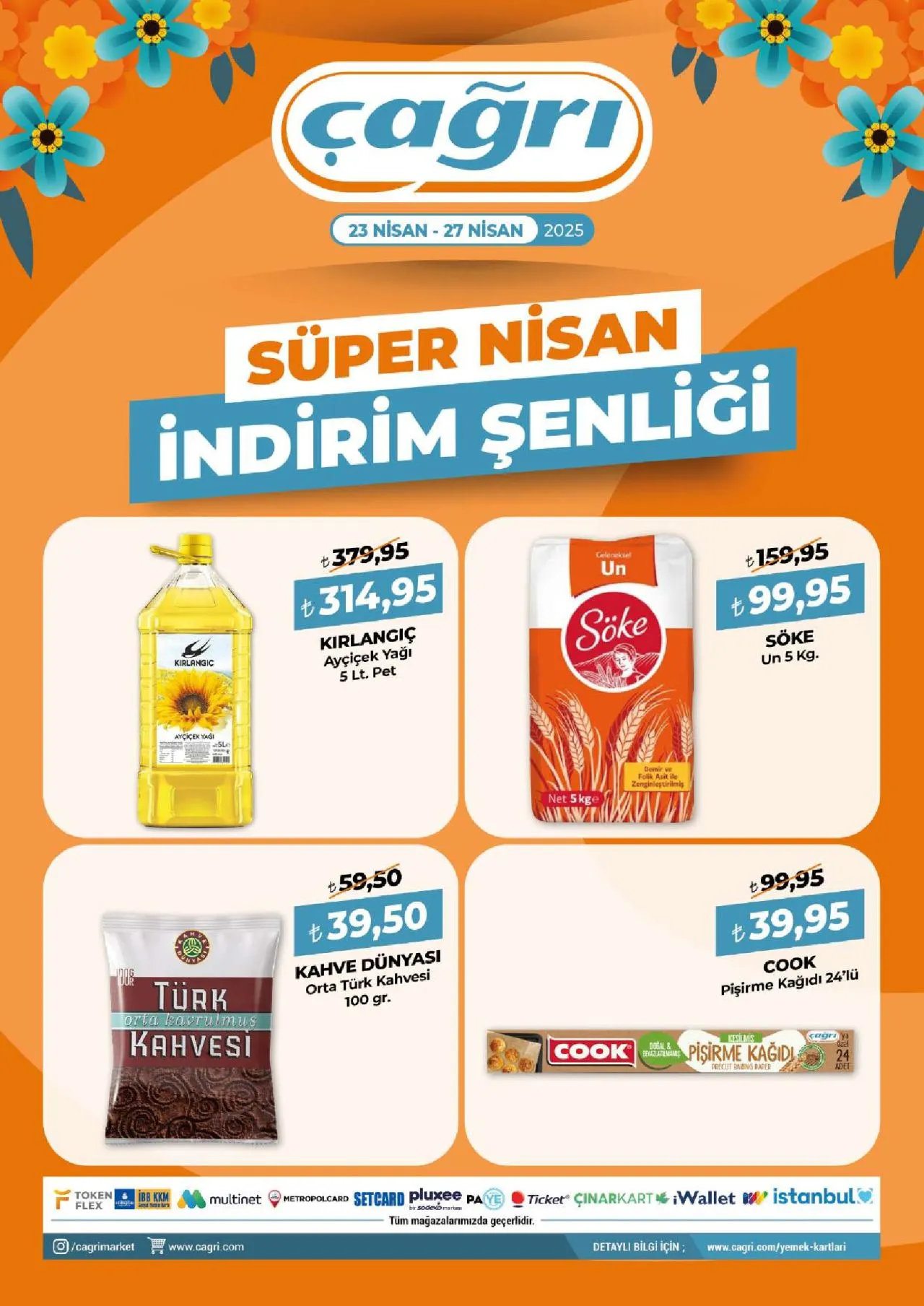 Çağrı’da Süper Nisan İndirim Şenliği başlıyor! (Çağrı 23-27 NİSAN 2025 AKTÜEL ÜRÜNLER KATALOĞU)
