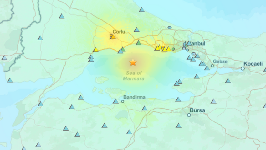 ABD'li kurum açıkladı: İstanbul’un ilçeleri depremi kaç şiddetinde hissetti?