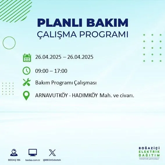 26 Nisan tarihine dikkat! Bağcılar, Esenler, Silivri, Kadıköy, Pendik dahil 19 ilçe için uyarı geldi