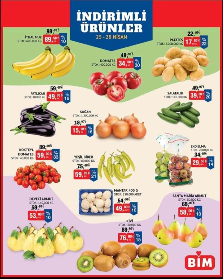 BİM aktüel ürünler! Dana kıymada yüzde 17 indirim! (BİM 25-28 NİSAN 2025 AKTÜEL ÜRÜNLER KATALOĞU)