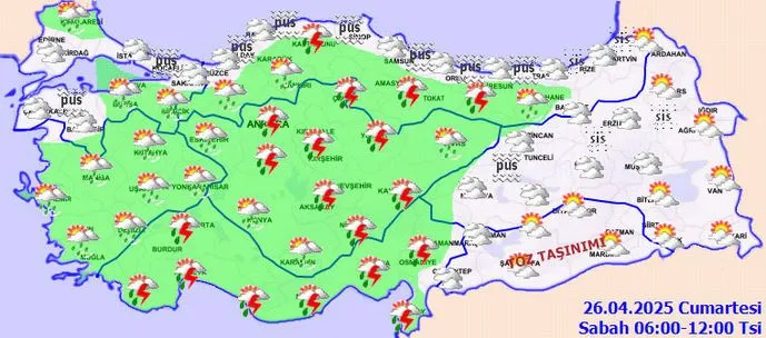 Meteoroloji illeri tek tek sayıp uyardı: Sağanak yağışa dikkat!