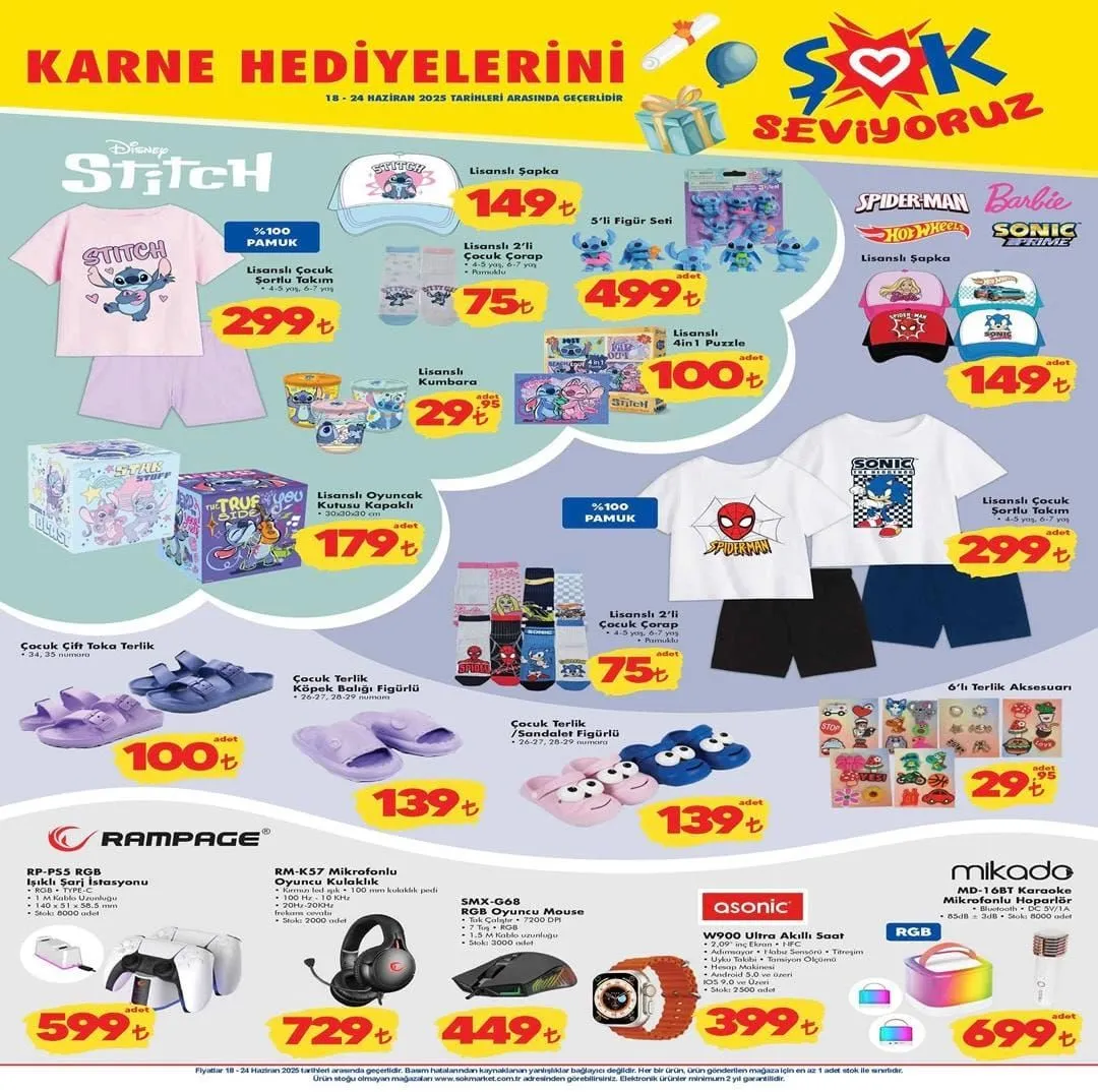 ŞOK market 18 Haziran 2025 Çarşamba aktüel ürünler kataloğu! ŞOK markete hangi ürünler geliyor?