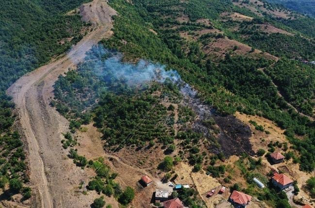 Zonguldak'ta yangın sızıntısı yaşandı