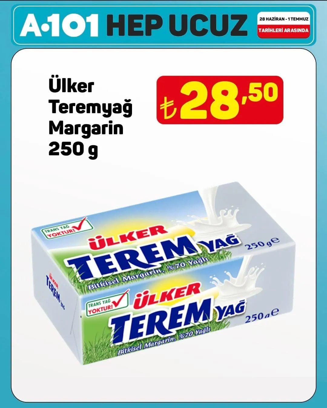 A101 market 28 Haziran-01 Temmuz 2025 indirim kataloğu yayımlandı! A101'e hangi ürünler geliyor?